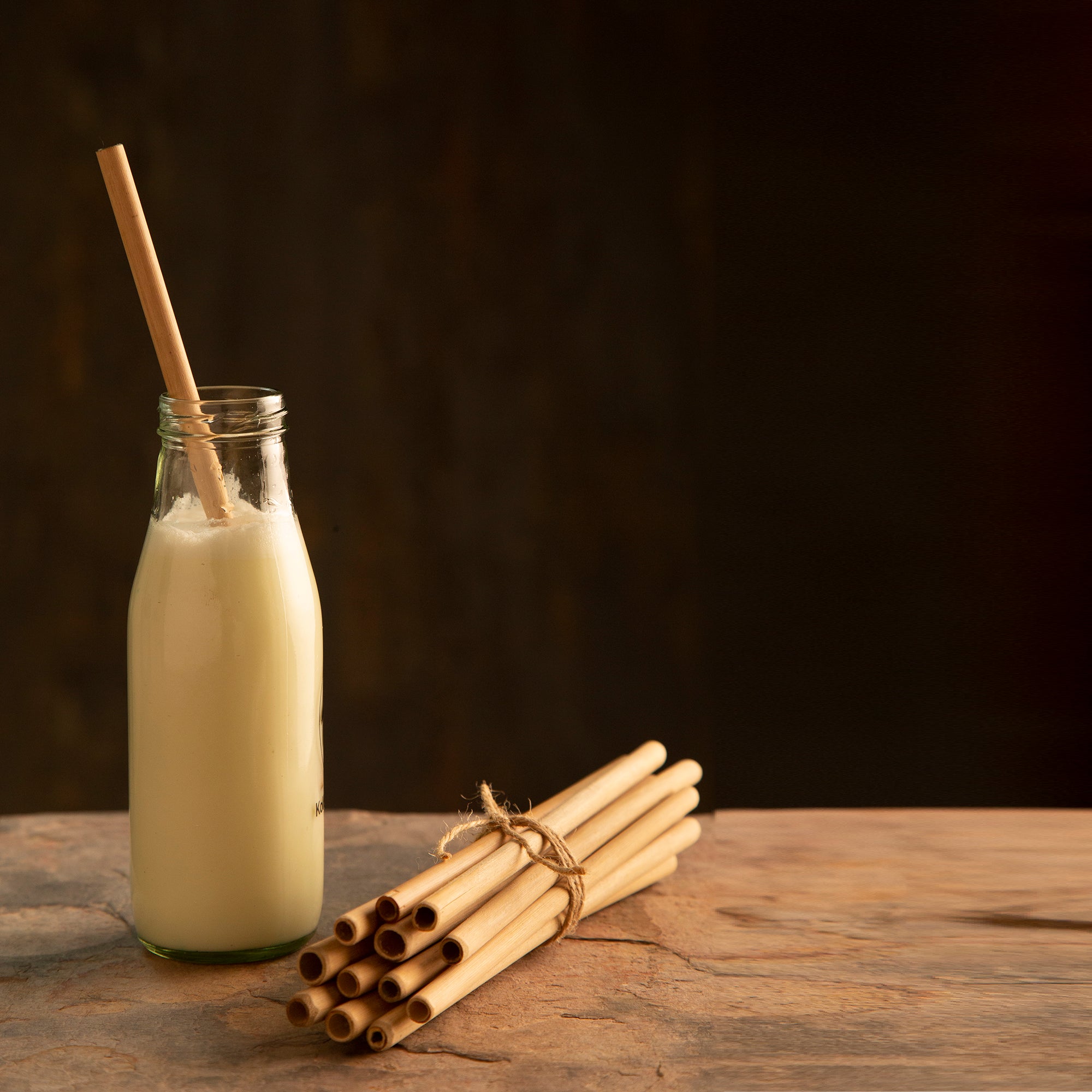 Eco-friendly Reusable Bamboo Straws with Cleaning Brush