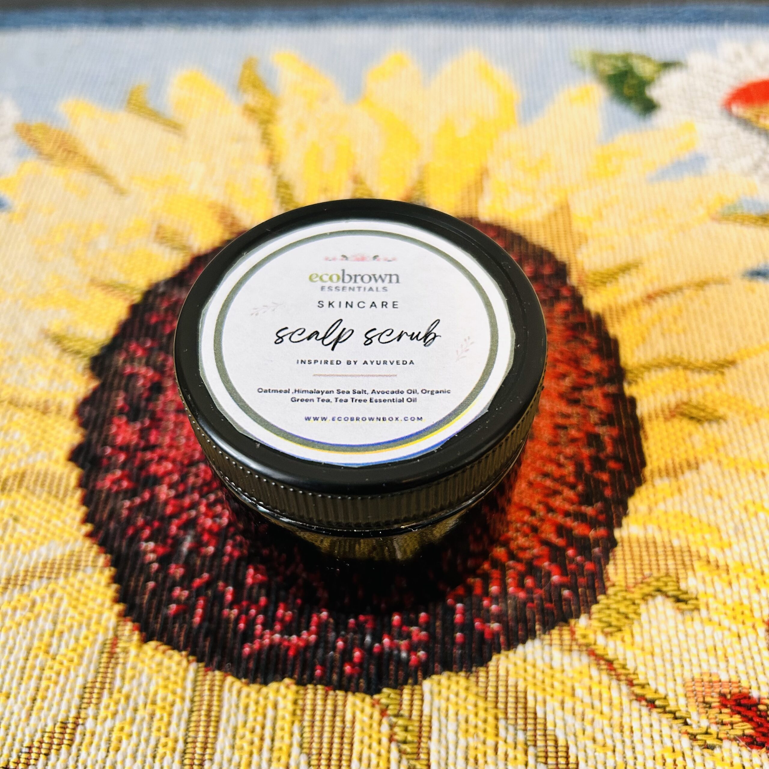 Organic Scalp Scrub – Apple Cider, Neem & Almond Oil for Dandruff-Free Hair